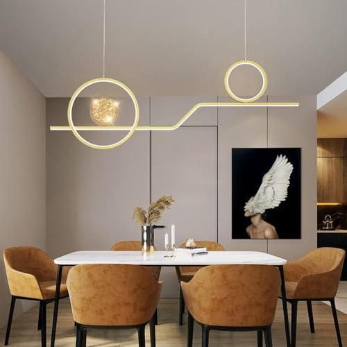 Lustre moderne à LED en métal LWX : suspension d'ambiance chic pour entrée et couloir