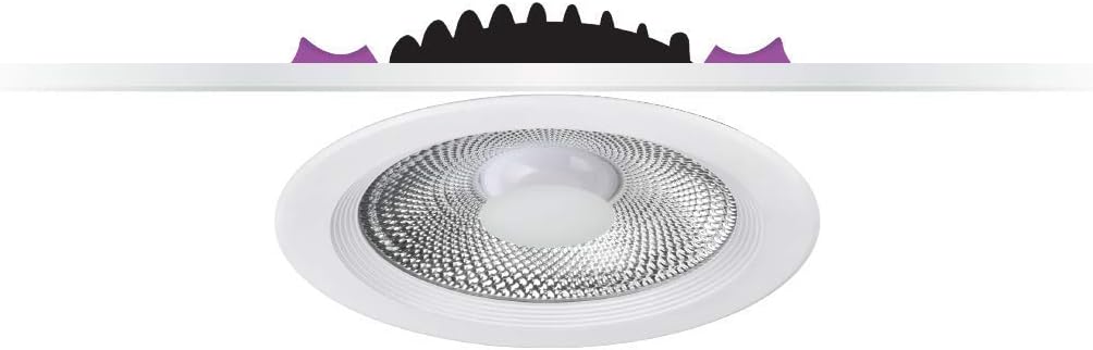 RAFEED 20W LED Downlight, 6000K Day White, CRI 80 with LED Driver, 120 Beam Angle Directional COB Recessed Light, Brightness 1600 Lm. Lumen Efficiency 80 lm/w - Round