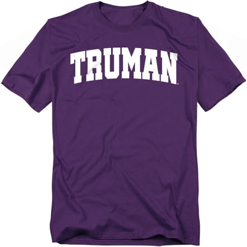 LOGOVISION Truman State University School Name Arch Unisex Adult T Shirt, Purple, Large