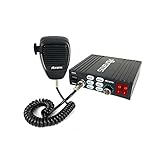 Abrams Ranger Series 100 Watt PA Siren System with Machanical Tones - 6 Tones - Comes with Handheld PA Microphone & 2 Light Control Switches