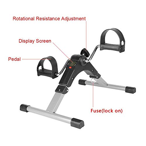 Mini bicicleta de ejercicio plegable para brazos y piernas miniatura 2
