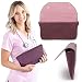 BJÖRN HALL Leather Stethoscope Travel Carry Case | Fits 3M Littmann Classic III, Lightweight II SE Cardiology IV MDF Adscope | Designer PU Leather | Gift for Doctors, EMT's, Nurses | Crushed Violet
