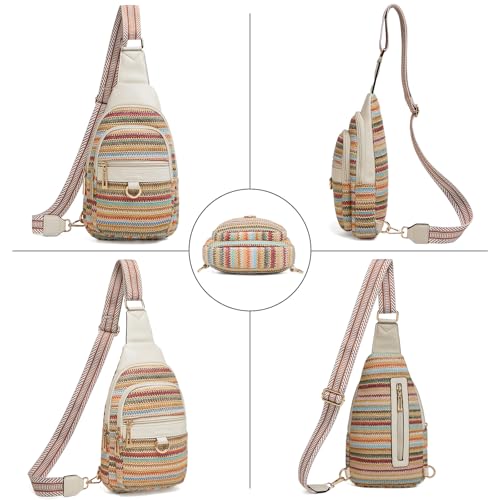 Image of cakang Womens Sling Bag Crossbody Bags for Women Vegan Leather Sling Backpack Daypack Fanny Pack Crossbody Purse Travel