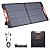 ZOUPW 100W Portable Solar Panel, 100 watt 20V Monocrystalline Foldable Solar Charger for Power Station,QC3.0 USB-A &Type-C Output,23.5% High Efficiency IP67 Waterproof for Camping RV Blackout