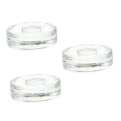 Ipetboom 3Piezas Tapa de Fermentación de Vidrio para Frascos de Albañil Peso de Reutilizable para Encurtidos y Fermentación Casa