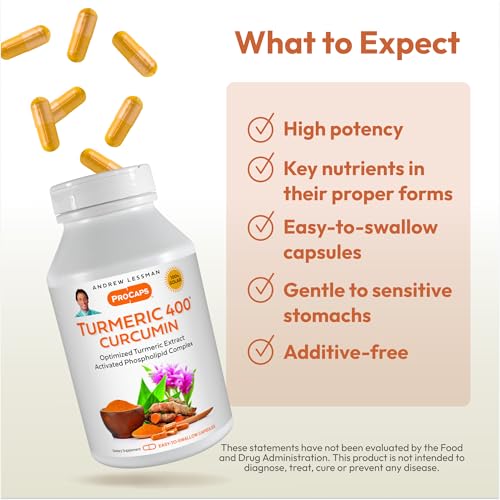 Image of ANDREW LESSMAN Turmeric 400 mg 60 Capsules