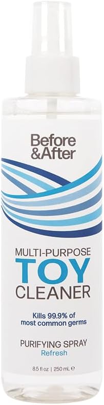 ANTES y DESPUÉS DEL Spray Limpiador de Juguetes Multiusos 8.5 fl oz