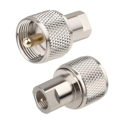 Adaptador Conector FME Macho a UHF PL-259 Macho 2 piezas miniatura 1