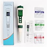 Misuratore di pH, YY-1030 Misuratore di pH for alimenti alcalinità for impasti Termometro Elettrodo Strumento misurazione del for Carne Formaggio Latte Cosmetici per idroponica, piscina