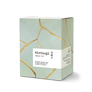 Kintsugi Repair Kit – Repair Your own Ceramics with Gold Powder – Includes Two Beautiful Practice Bowls