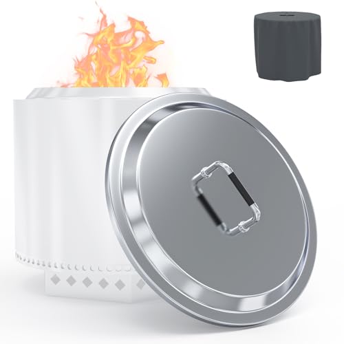 BBQ-PLUS 27-Inch Stainless Steel Fire Pit Lid with Handle, Protective Hard Cover for Solo Stove Yukon 1.0/2.0 & 27" Fire Pits