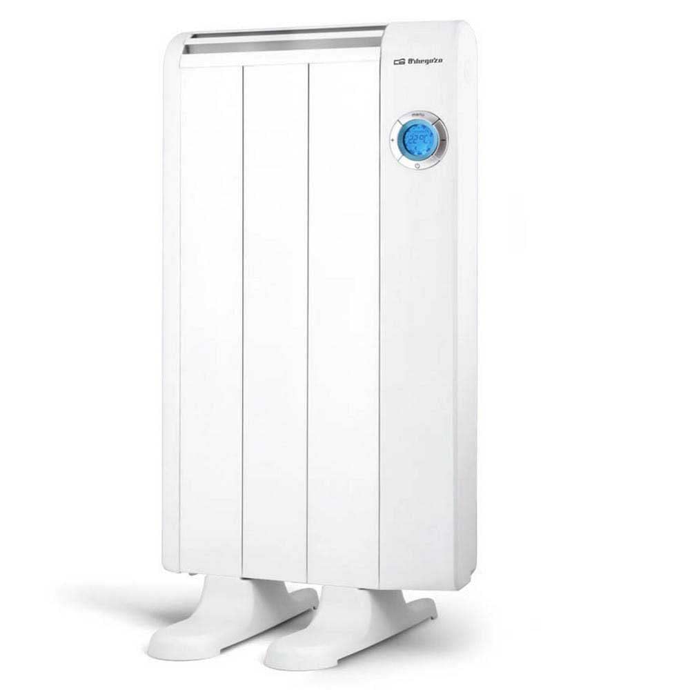 Orbegozo RRE 510, Low Consumption Thermal Emitter, 500 W, 3 Real Elements, Aluminium, Remote Control, Programmable Operation, Total Disconnect Button, Wall or Foot, White