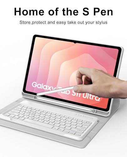 Image of Keyboard Case for Samsung Galaxy Tab S11 Ultra 14.6 Inch 2025, Magnetic Detachable Bluetooth Wireless Keypad, Smart Protective Cover with S Pen Holder for Samsung Tablet S11 Ultra 14.6'' SM-X930 /X936B