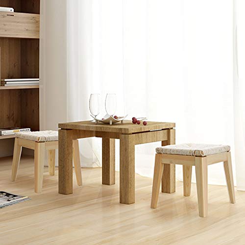 Taburete de madera maciza resistente que soporta gran peso sin balanceos 5