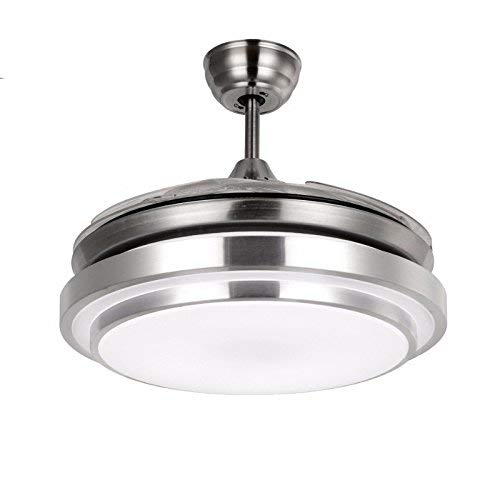Ventilateur de plafond 42" blanc avec lumière LED et télécommande GZZ