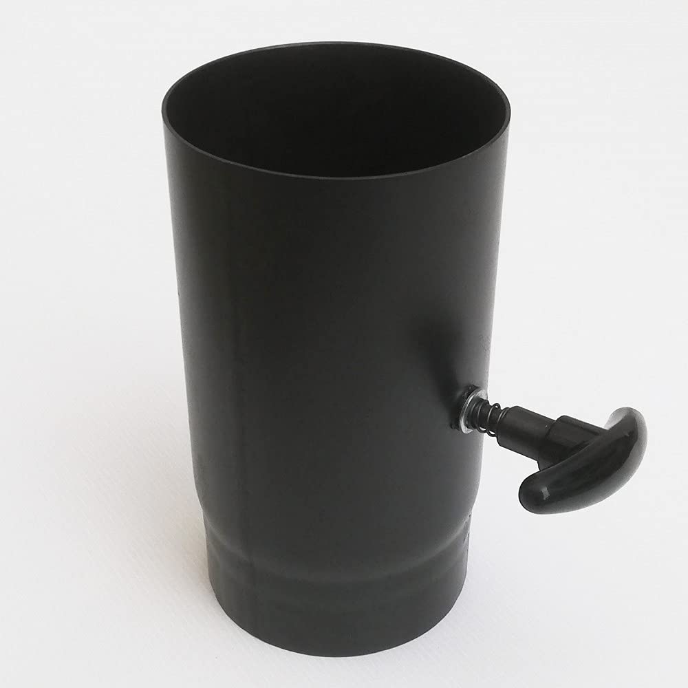 Aflex raccordo per stufa a legna - camino manicotto tronchetto MF con valvola manuale (200mm)