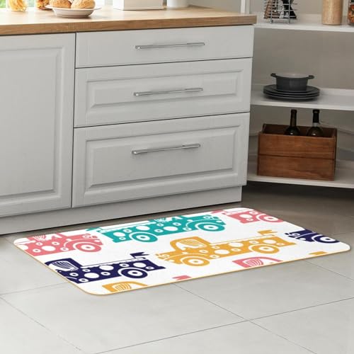 Tapete de cocina de 2 piezas lavable para evitar resbalones y proteger suelos de pasillo 7