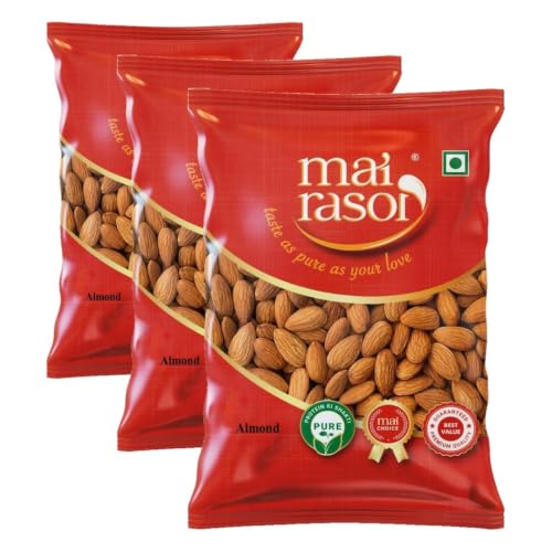 Image of MAI RASOI Popular Rozana California Almonds Badam 1 Kg (Pack of 3)