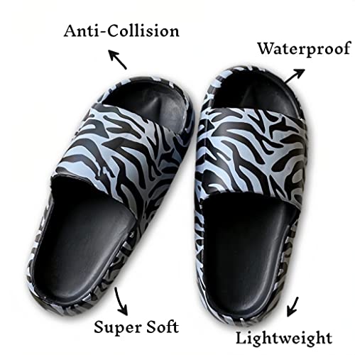 AuraGlor Cloud Pillow Slippers for Women and Men Non-Slip Quick Drying Soft Cute Retro Animal Cushioned Thick Sole Lightweight Cow Leopard Bear Print Shower Bathroom Slides Sandals Indoor Outdoor3