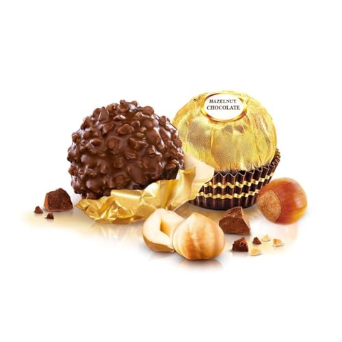 Image of WINNI - Premium 24 Pcs Hazelnut Chocolates + Rakhi Pack | Belgian Dark Chocolates Gift | Handmade Celebration Chocolate Gift Box For Birthday, Anniversary, Valentine's Day, Partner, Couple, Husband, Wife, Girls, Boys, Girlfriend, Boyfriend | Imported Chocolates | Chocolate Bouquet Hamper | Return Gift Box