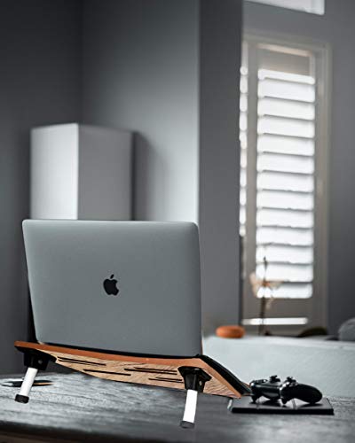 LINGAZ Multipurpose Laptop Stand,Foldable Laptop Table, Study Table, Cooling Pad,Foldable and Portable/Ergonomic & Rounded Edges/Non-Slip Legs... - Image 6