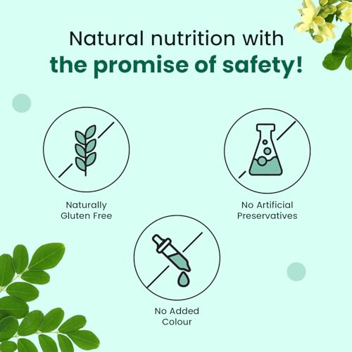 Image of Neuherbs Moringa 500mg Tablets - 120 Count | Drumstick Leaf Supplement for Energy, Immunity, Digestion & Heart Wellness | Moringa Oleifera Herbal Formula | No Artificial Preservatives