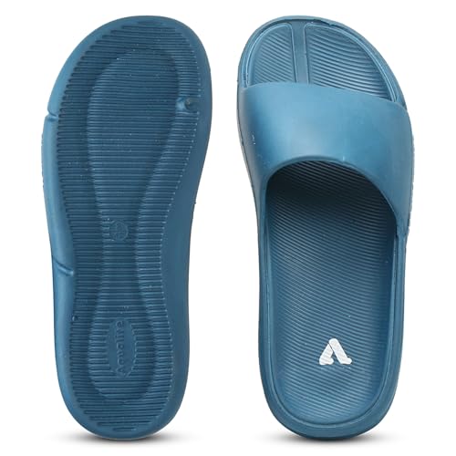 Image of Aqualite NEO-1257 Men Slides slipper with Slip-on wear, Comfort and Flat Base flipflop for dailywear uses