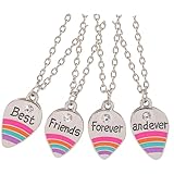 Collier d'amitié pour fille - ce design créatif peut mettre en valeur votre apparence, attirer les regards de tout le monde dans la foule, collier de sœurs