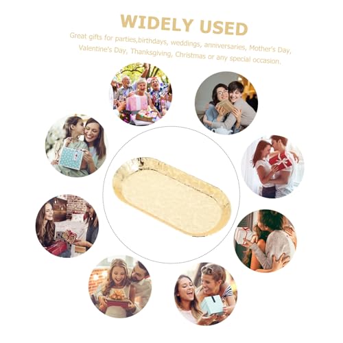 Ipetboom Bandeja Inoxidable con Diseño Moderno para Joyas y Cosméticos para Decoración y Cocinas Multiusos y Práctica para Exhibir Accesorios y Decoraciones - imagen 7