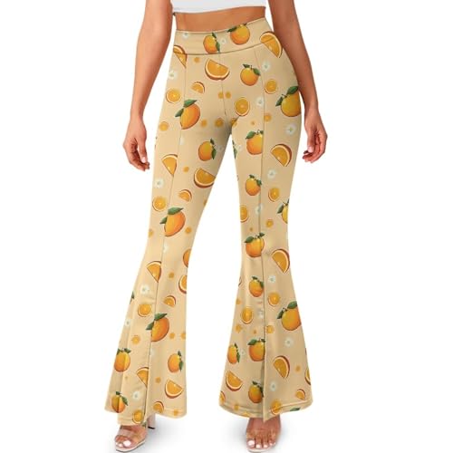 Irisjudy Boho Tribal Women Flare Wide Leg Leggings Ditsy Floral High Waist Yoga Pants Split Hem Sunflower Pilates Yoga Pants2
