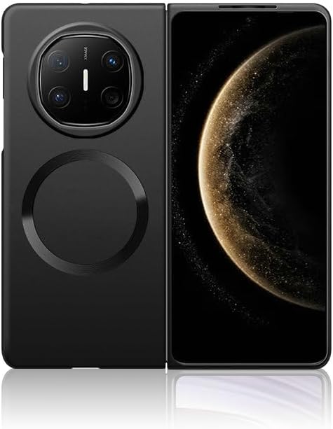 Compatible with Huawei Mate X6 Case Cover,Compatible with Huawei Mate X6 ICL-AL10 Ultra-Thin Hard PC Shockproof Protective case with Built-in Magnetic Suction Black
