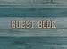 Guest Book: Guest Book for Vacation Home - 150 Pages - Blue Wood Edition