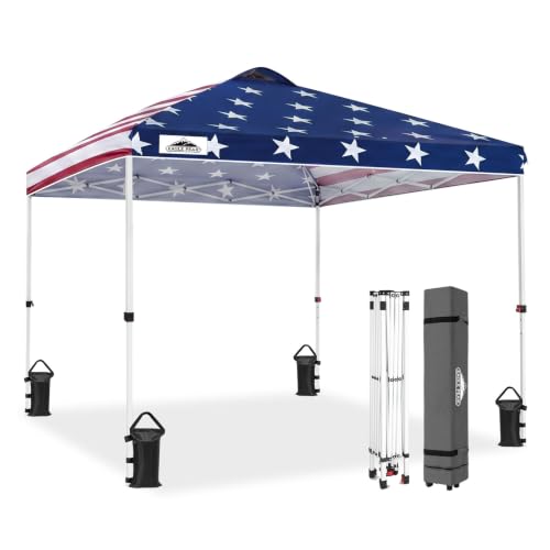 EAGLE PEAK Pop Up Canopy Tent with Wheeled Carry...