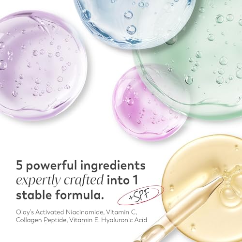 Image of Olay Super Cream with Sunscreen SPF 30, Trial Size, Lightweight Face Moisturizer with Sun Protection, 5-in-1 Skin Care Benefits - Hydrating, Brightening, Firming - Niacinamide, Vitamin C, 15 mL
