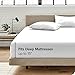 Bare Home Fitted Bottom Sheet King Size - Premium 1800 Microfiber - Ultra-Soft Hotel Luxury - Deep Pocket - Durable and Long Lasting (King, White)
