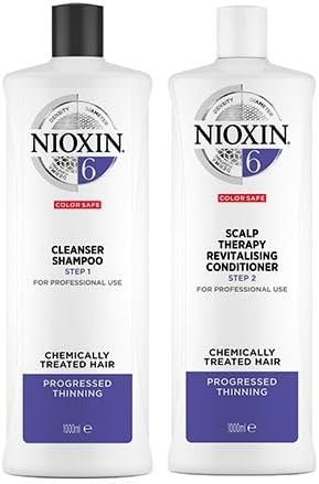 Nioxin DUO System 6 Cleanser Shampoo 1000ml & System 6 Scalp Therapy Revitalizing Conditioner 1000ml