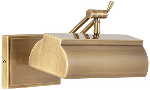 Possini Euro Design Possini Euro Upton 10" Wide Plug-In Antique Brass Picture Light #TOP2