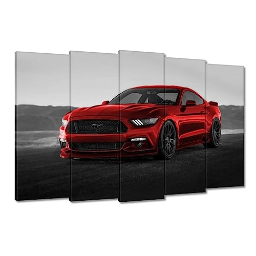Tableau de qualité supérieure Mustang USA grand format 150x95cm pour mur
