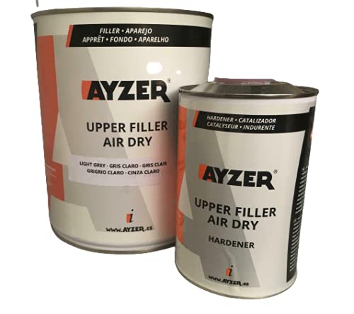 Primer 2K AYZER gris clair séchage à l'air apprêt carrosserie de 4 litres