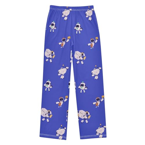 ZZKKO Cute Robot Retro Bots Boys Pants for Kids Jogger Pants with Pockets S-XL