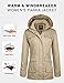 Wantdo Chaqueta Acolchada a Prueba de Viento Parka Casual Militar Exteriores Chaqueta...