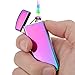 LcFun Electric Dual Arc Lighter, Windproof USB Rechargeable Plasma Lighter, Flameless Cool Lighters with LED Battery Indication for Candles, Camping, Christmas Stocking Stuffers Gifts for Women