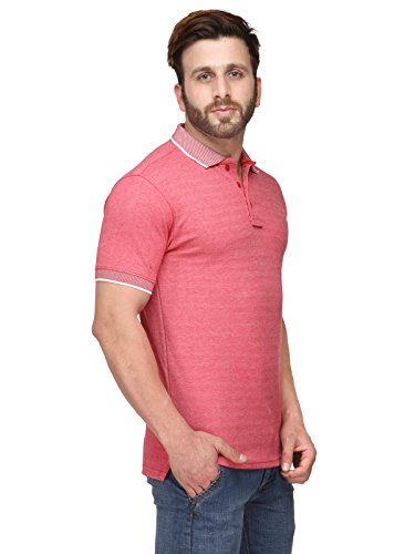 Image of Scott International Spark Polo T-shirts for Men - Bird Eye Collar neck, Half Sleeves, Cotton, Regular Fit, Stylish Branded Solid Plain tshirts for Boys