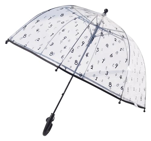 Image of Rainbow Smiling Sun Umbrellas Children Magic Cloud Transparent, See through Dome Umbrella for Children, Umbrella for Girls and Boys, Umbrella for Kids