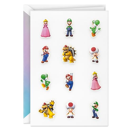 Hallmark Signature Nintendo Super Mario Birthday Card (Another Winning Year) for Kids Teens Gamers
