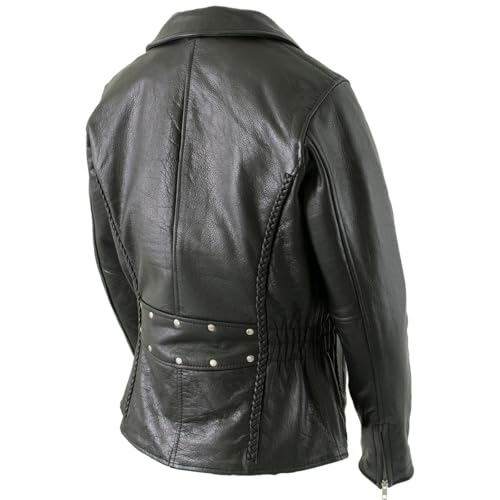 Image of Milwaukee Leather Women's Classic Premium Leather Motorcycle MC Style Riding Jacket