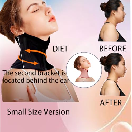 Chin Strap for Sleeping, Soft Neck Wrap for Relaxation, Neck Support Face & Neck Mask Cover, Chin Strap for Skincare (BLACK, L) image 5