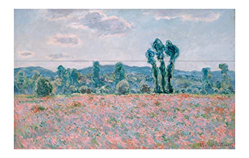 Affiche encadrée Claude Monet Champ de coquelicots grand format pour habiller un mur vide