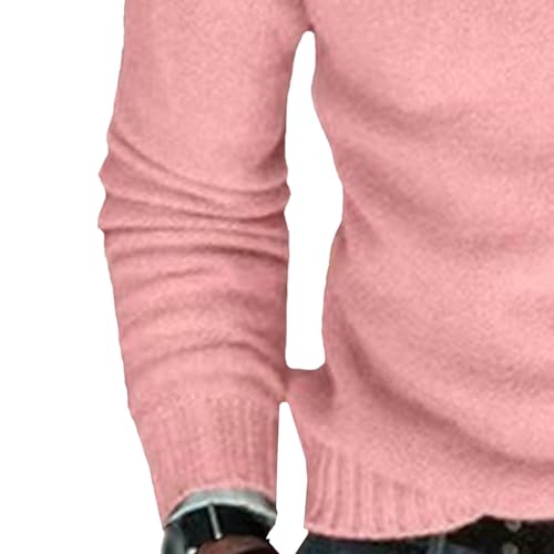 Men's Casual Soft Crewneck Sweater Lightweight Long Sleeve Sweaters Classic Pullover with Ribbing Edge4