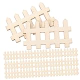 Miniatur-lattenzaun für den garten: dieser mini-lattenzaun hat eine feine verarbeitung und eine glatte oberfläche, sie können ihn beruhigt verwenden, mini-zaun für den garten